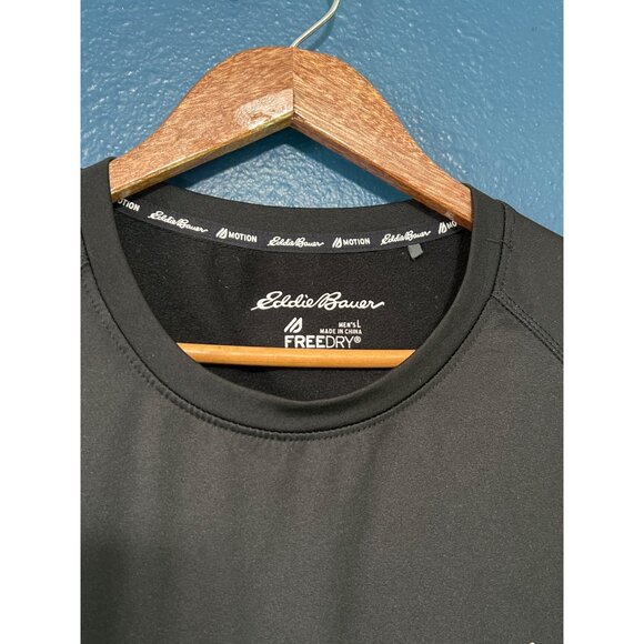 Eddie Bauer Mens Motion Freestyle Long-Sleeve Shirt Black Size M - Picture 2 of 6
